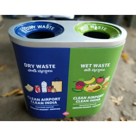 Trio Bins Plastic 2 in 1 Recycle Bin