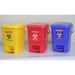 Plastic Pedal Dustbin Bio Medical Waste 40 Ltr Blue