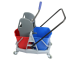 Double Bucket Mop Wringer Trolley 46 Ltr