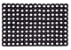 PVC Rubber Outdoor Door Mat (100x46 cm,Black)