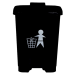 Plastic Pedal Dustbin Bio Medical Waste 15 Ltr Black